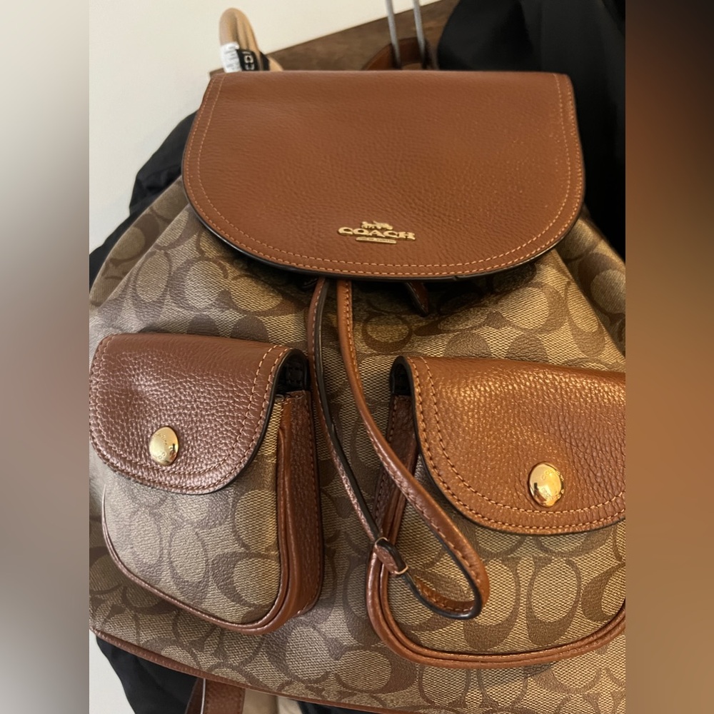 Coach monogram backpack!